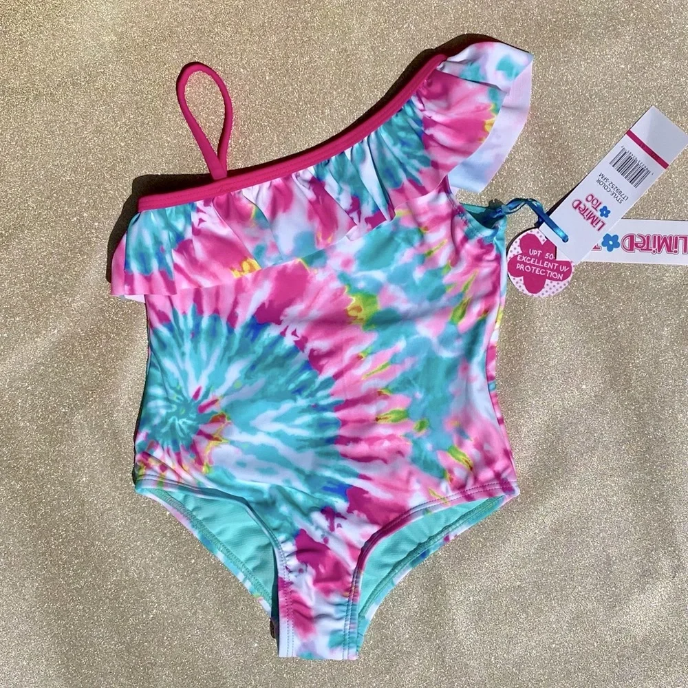 Limited Too toddler one piece tie dye bathing suit!  NWT! - Picture 6 of 10